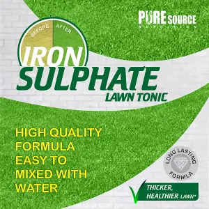 Iron Sulphate 7.5kg Bucket Makes Grass Greener Hardens Turf and Prevents Lawn Disease Makes upto 7500L Covers upto 7500m2 by PSN