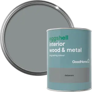 GoodHome Delaware Eggshell Metal & wood paint, 750ml