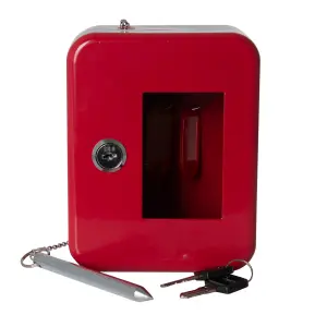 Metal Emergency Key Box With Break Glass & Strike