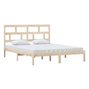 Berkfield Bed Frame Solid Wood Pine 160x200 cm