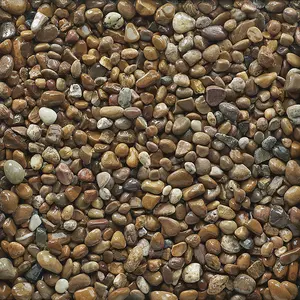 Coastal Shore Bulk Bag 850 kg Pebbles - 20-45 mm Mixed Brown Quartzite Stone - L10 x W10 x H8 cm