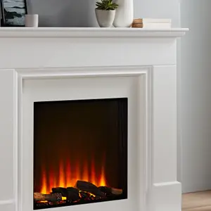 Focal Point Kendal White Metal & wood Freestanding Electric fire suite