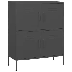 Berkfield Storage Cabinet Anthracite 80x35x101.5 cm Steel