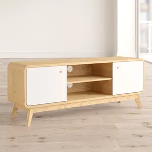 Justine TV Stand for TVs up to 60" Oak/White