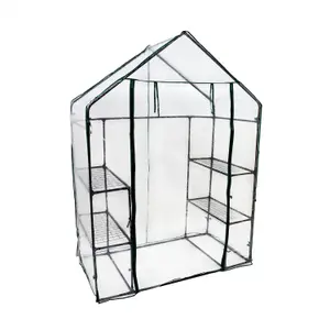 Oypla 3-Tier 4 Shelf Mini Walk-in Growhouse Garden Greenhouse