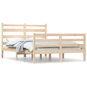 Berkfield Bed Frame Solid Wood Pine 160x200 cm