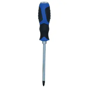 PH2 x 125mm Phillips Premium Screwdriver Magnetic Hardened Tip + Rubber Grip