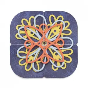 Nadiya Hussain 4 Piece Coasters & 3 Piece Trivets Set