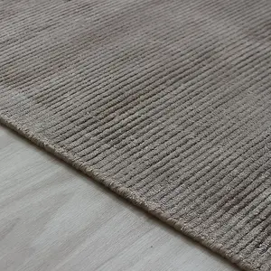 Smoke Plain Modern Handmade Easy to Clean Rug for Living Room and Bedroom-120cm X 170cm