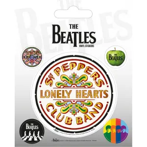 The Beatles Sgt per Stickers Set (Pack of 5) White/Red (One Size)