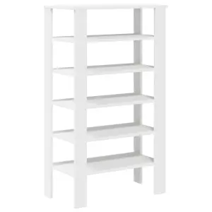 Berkfield Shoe Rack White 61x32x105 cm Engineered Wood