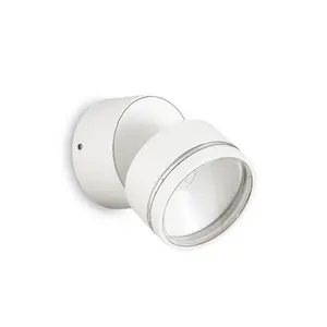 Luminosa Omega Round Single Spotlight White IP54 3000K