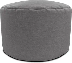 rucomfy Barley Pouffe Beanbag - Platinum