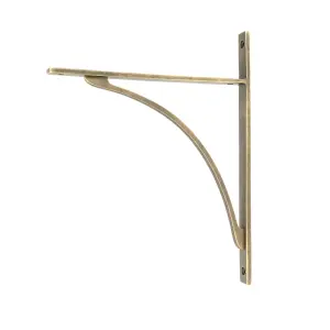 From The Anvil Burnished Brass Apperley Shelf Bracket (314mm x 250mm)