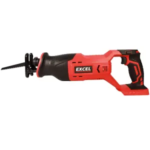 Excel 18V Cordless Reciprocating Saw with 2 x 4.0Ah Batteries & Charger EXL261