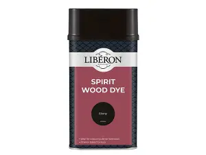 Liberon Spirit Wood Dye in Ebony - 1 Litre for Stunning Wood Finishes