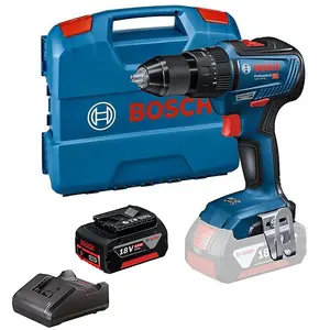 Bosch 18v GSB 18V-55 Brushless Combi Hammer Drill - 1 x 5.0ah Battery + L Case