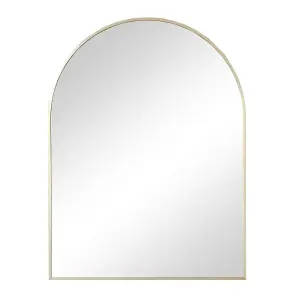 Melody Maison Gold Arched Wall Mirror 80cm x 60cm