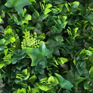 True Products Premium Artificial Green Plant Living Wall Panel  50cm x 50cm - Ivy