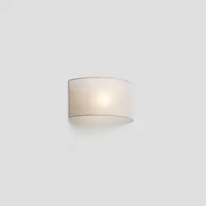 Luminosa Otton Horizontal Round Linen Wall Lamp 2L