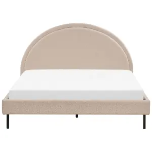 Boucle EU King Size Bed Beige MARGUT