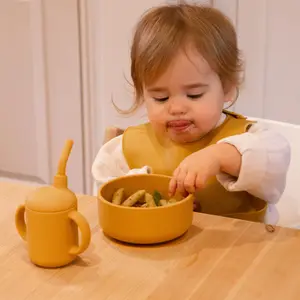 Tiny Dining - Baby Silicone Suction Bowl - Ochre