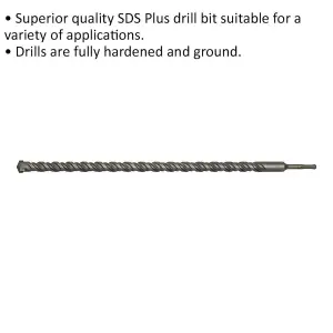 High-Performance 25 x 600mm SDS Plus Drill Bit for Smooth Drilling