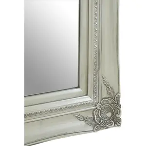 Interiors by Premier Baroque Rectangular Silver Wall Mirror