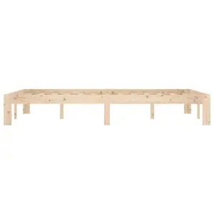 Berkfield Bed Frame Solid Wood Pine 120x200 cm