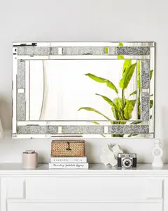 Beliani Glam Wall Mirror AVRILLE Silver