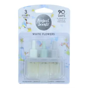 Perfect Scents White Flowers Refill, Compatible with 3volution, 20ml (Pack of 3)