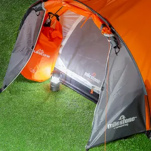 Milestone Camping Deluxe 2-Person Pop Up Dome Tent