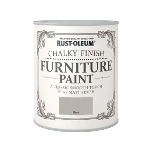 Rust-Oleum Interior Flint Flat matt Furniture paint, 125ml