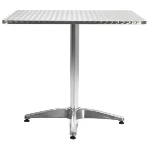 Berkfield Garden Table Silver 80x80x70 cm Aluminium