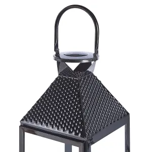 Beliani Modern Lantern BALI Metal Black