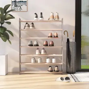 Berkfield Shoe Rack Grey 90x24x117 cm Engineered Wood