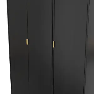 Madrid 3 Door Robe in Black Ash (Ready Assembled)