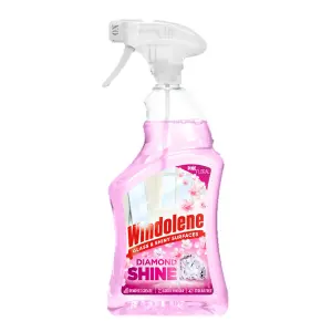 6 x Windolene Diamond Shine Window & Glass Spray Window Cleaner Pink 750ml