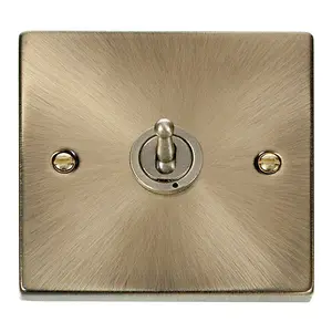 Antique Brass 1 Gang 2 Way 10AX Toggle Light Switch - SE Home