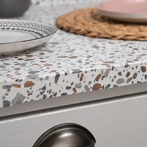 d-c-fix Stone Terrazzo Self Adhesive Vinyl Wrap Film for Kitchen Worktops and Furniture 2m(L) 67.5cm(W) pack of 3 rolls