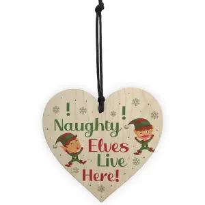 Funny Christmas Decoration ELF Sign Elf Accessories Daughter Son Xmas Gift