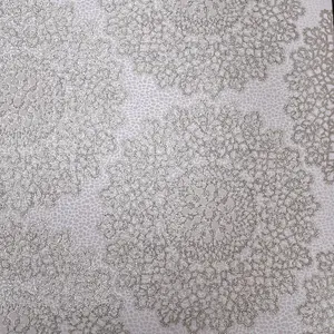 Taupe Gold Oriental Wallpaper Textured Metallic Damask Shimmer Glitter Effect