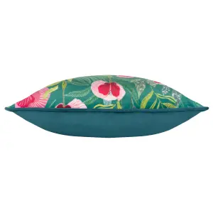 Wylder House Of Bloom Poppy Piped Feather Rich Cushion