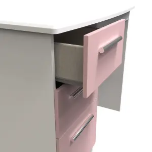 Harrow Vanity in Kobe Pink & White (Ready Assembled)