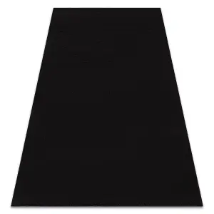 Modern washing carpet LINDO black, anti-slip, shaggy 160x220 cm