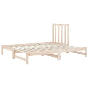 Berkfield Pull-out Day Bed 2x(90x200) cm Solid Wood Pine