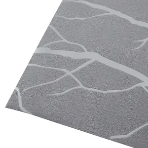 Grey 3D Silver Striped Wallpaper Irregular Patterned Non Woven Wallpaper Roll 5m²