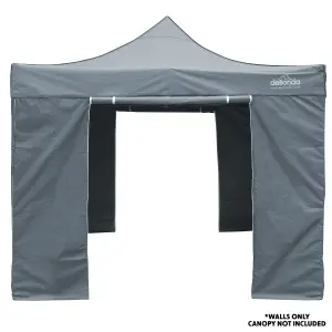 Dellonda Premium Gazebo/Marquee Side Walls/Doors/Windows, Fits 3 x 3m Models - Dark Green (DG148)