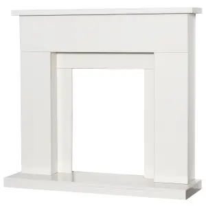 Adam Lomond White Marble Fireplace, 39 Inch