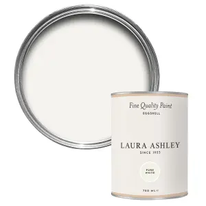 Laura Ashley Pure White Eggshell Emulsion paint, 750ml